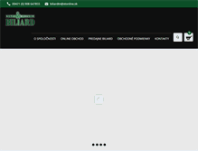 Tablet Screenshot of biliardshop.sk
